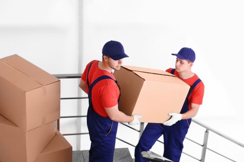 Commercial moving team planning a business relocation in Chelsea