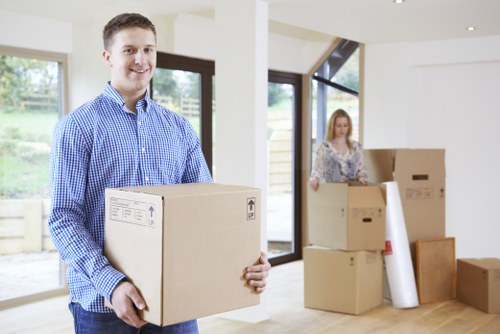 Office relocation support with a removal van in Chelsea