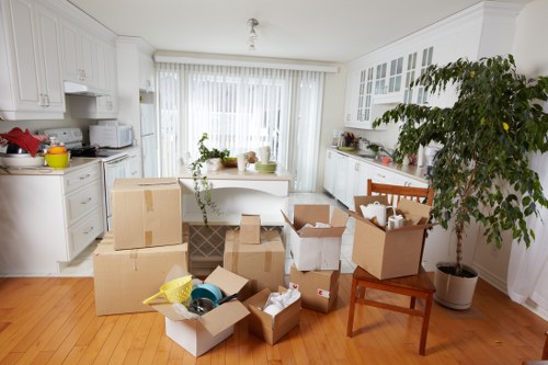 Local van moving service helping with a Chelsea flat relocation