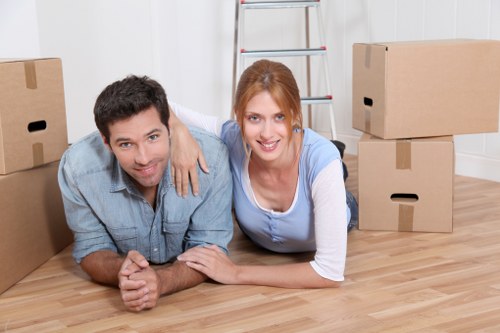 Local moving truck supporting a Chelsea residential relocation