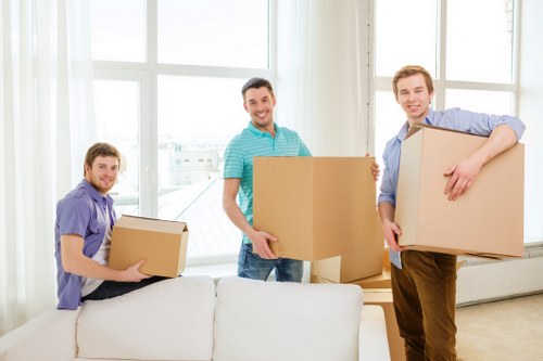 Organised unpacking in a Chelsea property after relocation