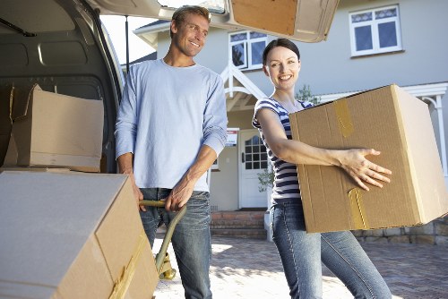 Business relocation logistics in a Chelsea street setting